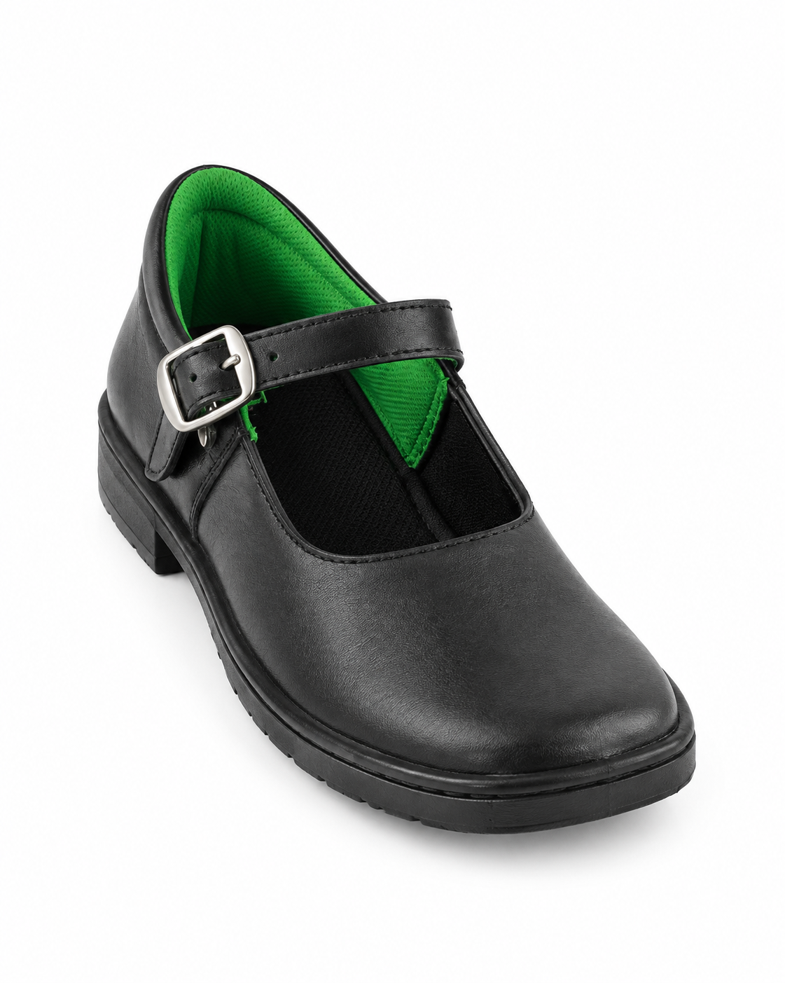 Fred Kids Girls Black School Shoes
